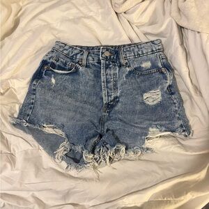 Wild Fable Frayed Hem Blue Jean Shorts